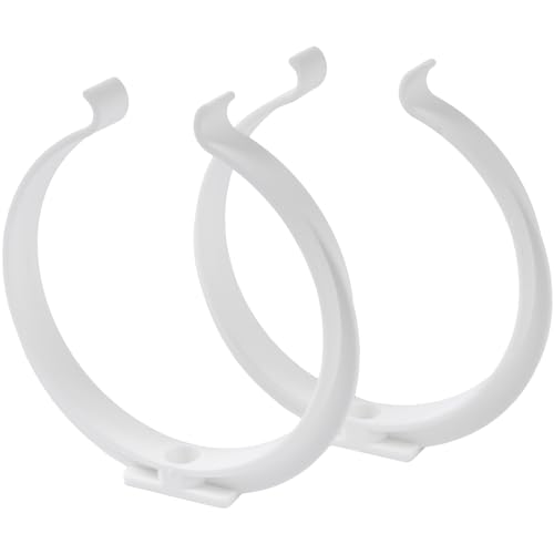 Abrazaderas de tubo de 100 mm para tubo de ventilación redondo, soportes de pared de plástico, montaje en pared o techo, para sistemas de ventilación de aire o de salida de aire