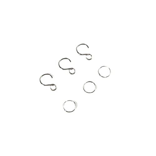 300Pcs Stainless Steel Split Rings Connectors And Crystal Bead Curtain S Shape Hooks For Chandelier,Suncatchers,Christmas Ornament Hooks #TOP13