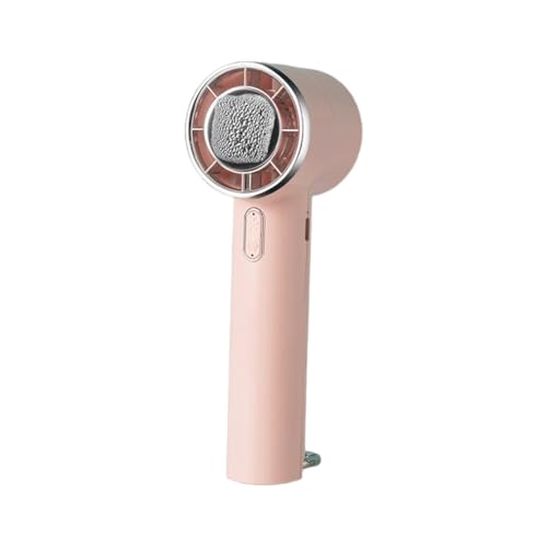 Uxsjakjsd Ventilador de Hielo Turbo de Mano con Gancho, Miniventilador USB de 5 Velocidades, Ajustable, para Exteriores, con Compresor de Hielo, Color Rosa.