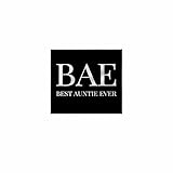 11x12 Wash Cloth for Face and Body - Bae, Best Auntie Ever, White Letters on a Black Background Xander Funny Quotes