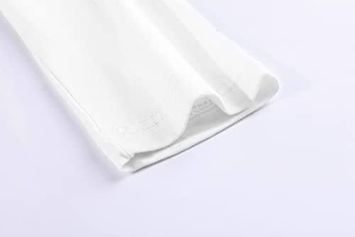 Zhuannian Girls Bolero Shrug 3/4 Sleeve Cardigan Lace Beaded Dress Cover Up(6-7Years,Ivory) #TOP4