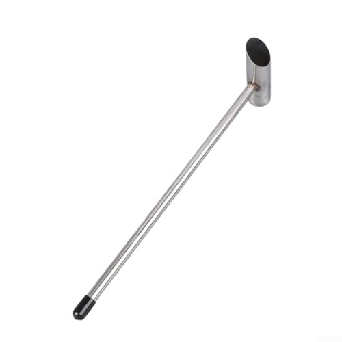 Cuchara para máquina de algodón de azúcar, cuchara de alimentos de acero inoxidable para dulces de malvavisco, mango ergonómico para una fácil dispensación de azúcar, accesorio de repuesto para