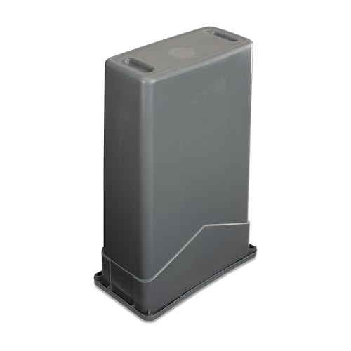 Image of Carlisle FoodService Products 34202323 TrimLine Rectangle Waste Container Trash Can Only, 23 Gallon, Gray