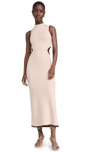 Creme Midi Dress with Valencia Details by The Wolf Gang at Amazon Women's  Clothing store
