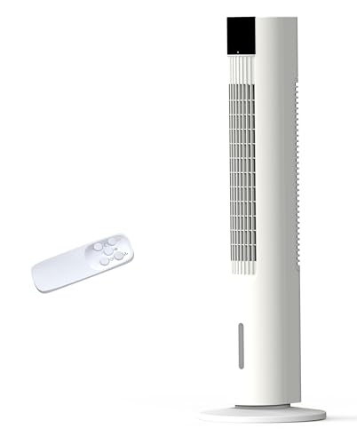 Fensterlose Klimaanlagen, 86, 4 cm, Verdunstungsluftkühler, Kühlventilator, 3 Geschwindigkeiten, 4 Kühlakkus, 12- Stunden- Timer, 80°- Oszillation, Fernbedienung, tragbare Wechselstrom- Einheit für Zimmer