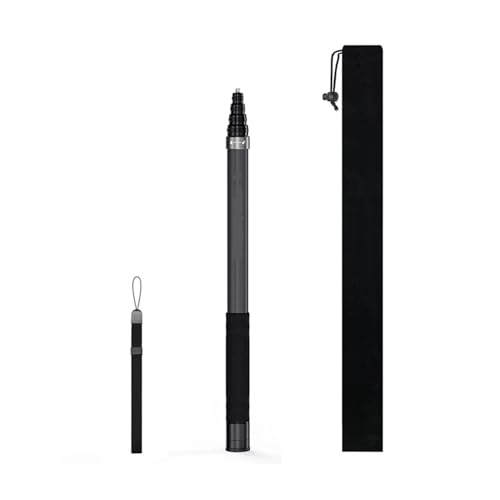 Vlogging Accessory, Palo de Selfie Invisible de 3m, Poste de extensión de Fibra de Carbono, Compatible con Insta360 X5/X4/Ace Pro 2 dji OSMO Gopro Hero,Stable Video