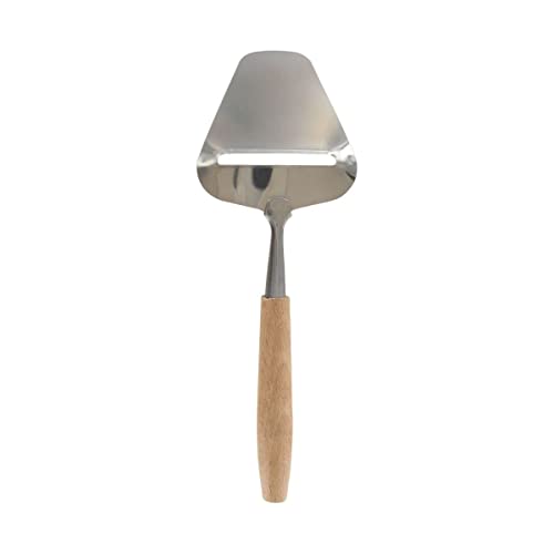 Fackelmann 40909 cortador de queso, cuchillo de queso, rebanada queso, corte queso, Madera, Acero inoxidable, 22 cm