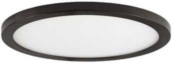 Maxim Wafer - 20W 1 LED Round Flush Mount-0.5 Inches Tall and 9 Inches Wide-Bronze Finish