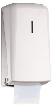 Blanc HYGIENIC Toilettenpapier-Spender Azur - Doppelrollenspender für 2 Toilettenpapierrollen, Toilettenpapierhalter für Wandmontage, Weiß und Grau Cover