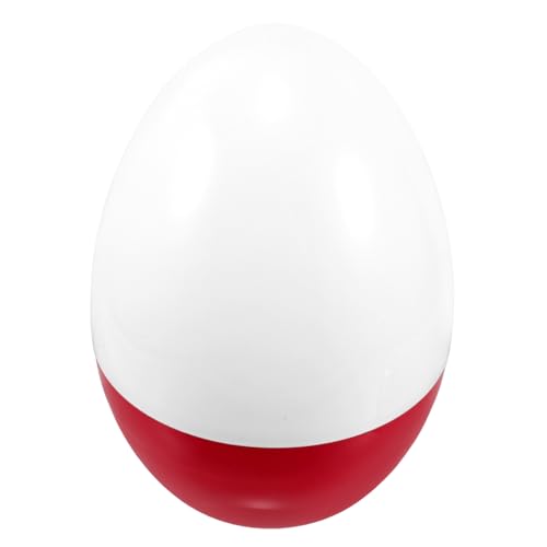 BRIGHTFUFU Huevo de Pascua Rellenable Gigante de Plástico Decoración para Fiesta de Pascua para Canastas Colores Blanco y Rojo Reutilizable para Momentos Memorables