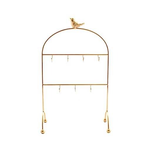 KESONIKU Soporte Organizador de Joyas multifunción, Estante de Almacenamiento de Joyas de pájaro Dorado, Soporte de exhibición para Salas de Estar, baños, oficinas Soporte para Joyas