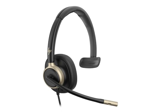 HP Poly Mission 815 Mission 800 Series micro casque sur oreille filaire Suppresseur de bruit actif USB A USB C certifié pour Microsoft Teams Open Office Certifié Google Meet certifié Zoom - vue 2