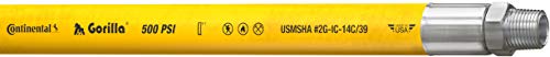 Continental Gorilla Yellow Nitrile Mulripurpose Hose, 1/2" ID x 25