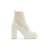 ALDO Women's Rebel Combat Boot, Open White, 6