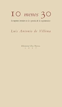 Paperback 10 menos 30. La ruptura interior en la ¿¿poesía de la experiencia¿¿ Book