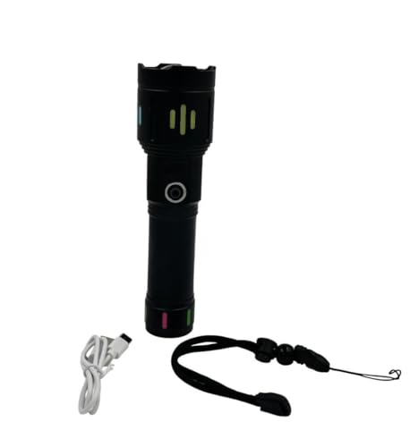 Image of RL-M19 150W Flashlight | Zooming Head | 3000mAh Type-C Rechargeable Torch | Aluminum Alloy Metal Body | Type-C Fast Charging Torch for Night & Outdoor