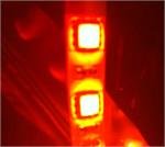Tira de LED flexible impermeable naranja brillante NovaBright 16 pies miniatura 2