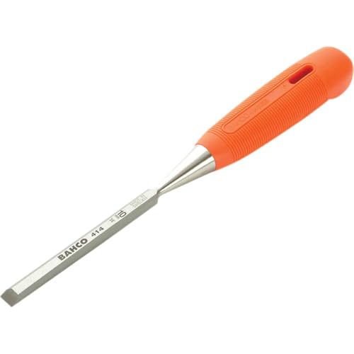 Formon 10 mm de acero aleado con mango ergonomico de madera para carpinteria 2