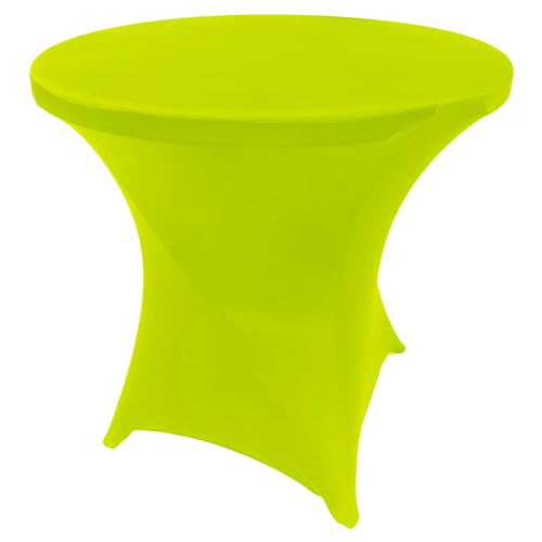 Goldstream Point Mantel Plegable de Elastano Redondo de 32 Pulgadas x 30 Pulgadas de Alto, Color Verde Lima