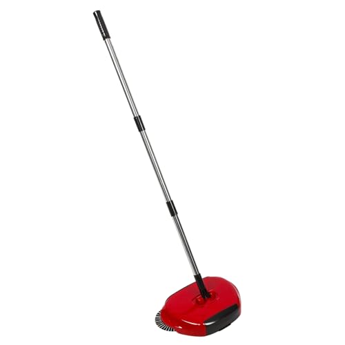 VICASKY Hand Push Sweeper Broom Dustpan Rotating Floor Cleaning Mop No Electricity for Home Random Color