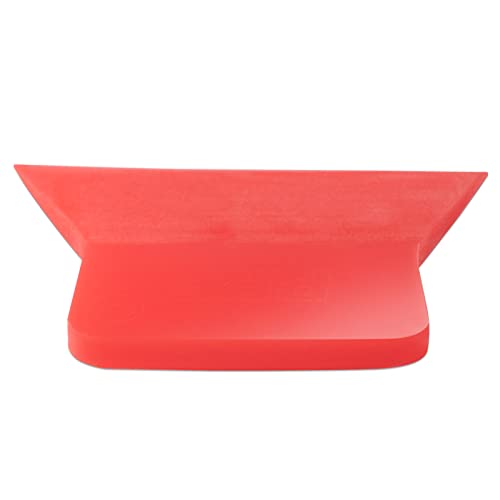 FOSHIO PPF Squeegee Vinyl Wrap Tool, 80A Hardness Anti-Scratch Rubber Scraper Soft TPU Mini Squeegee Window Tint Tool for Paint Protection Film, Squeegee for Window Cleaning (Red) by FOSHIO - Image 6