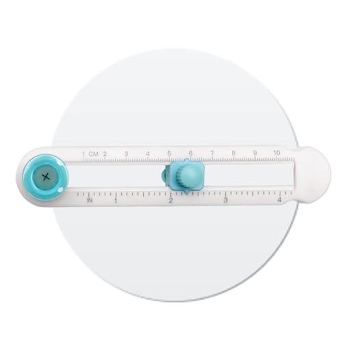Cortador de círculos artesanales, cortador circular para papel | Herramienta de corte de círculos con brújula para un corte preciso - Herramienta recortadora con preciso a escala transparente pa