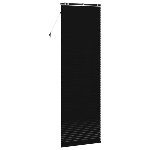 Persiana de madera negra 70 x 250 cm con protección visual y lamas regulables de 35 mm 5