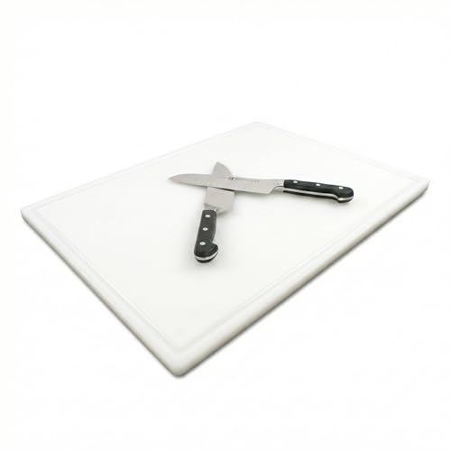 Commercial Grade Plastic Cutting Board with Juice...