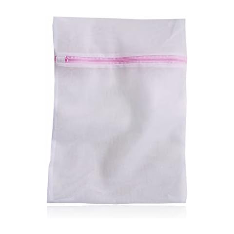 AHAD Laundry Bag With Zips Mesh Laundry Bag Washing Machine Wash Bag Reusable Durable Clothing For Delicates Hosiery Blouse Bra Lingerie Underwear Stockings Tights Baby Clothes 50cm x 70cm in Size Cover