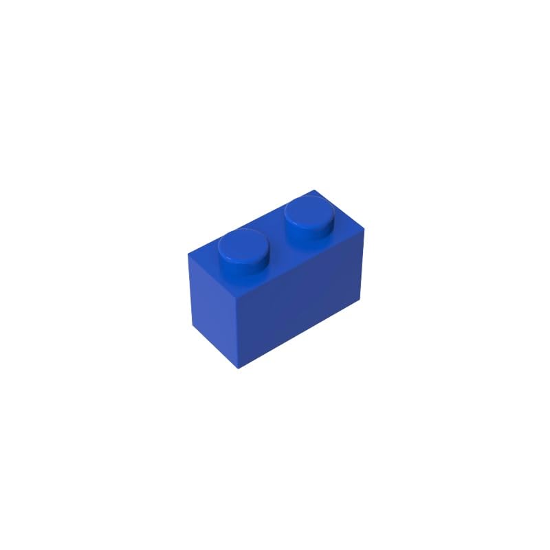3004 Basic Bricks Brick 1x2 50 Pieces GDS-532 Compatible with Lego Building Blocks Color:Blue โ image 1