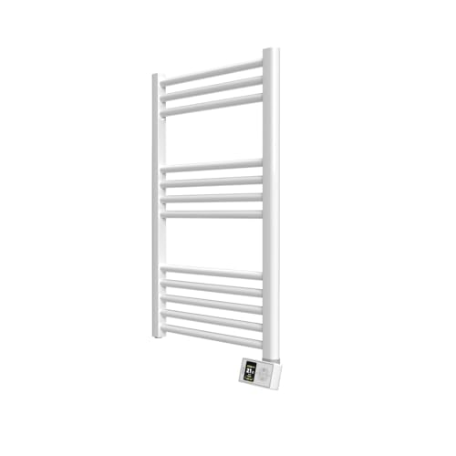 Calientatoallas Rointe Orion 300W, Secatoallas Eléctrico Digital 12 Tubos con WiFi y AI, Acero, Blanco RAL 9016