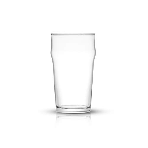 image for JoyJolt Grant Pint Glasses Set of 4 (FOUR) 1.2 Pint Glass Capacity in 
