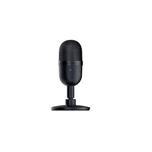 Razer Seiren Mini – USB Condenser Microphone for Streaming (Compact with Supercardioid Polar Pattern, Tiltable Stand…