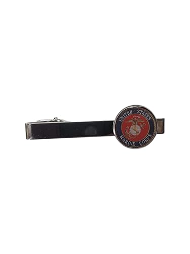 Men's Marine Corps Silver Tie Bar Clilp | Made in the USA | Non Tarnish