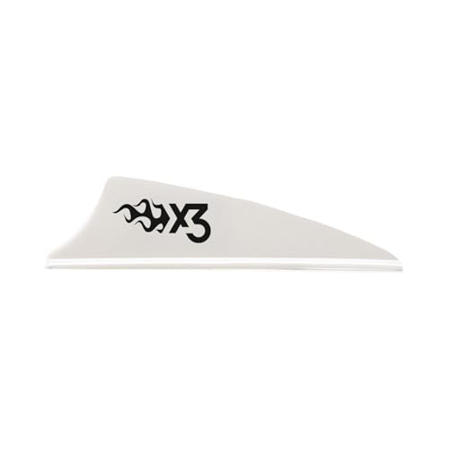 Ailettes X3 Bohning blanc 4,4 cm : lot de 100 plumes rigides anti-dérive