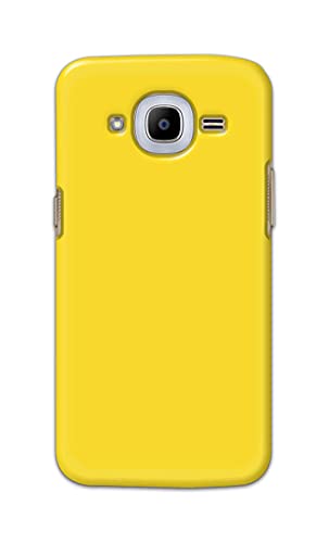 Image of Printed Hard Back Cover Case for Samsung Galaxy J2 Pro 2016 | Samsung J2 2016 | J2 6 2016 Back Cover (Plain Yellow) -1803