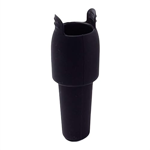 Tapón reutilizable para botellas de vino espumoso, tapones de vino mejorados para botellas de vino, doble sellado de silicona para mantener el vino champán fresco (negro)