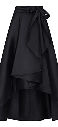 Adrianna Papell Women's High Low Ball Skirt, Black, 4 #TOP4