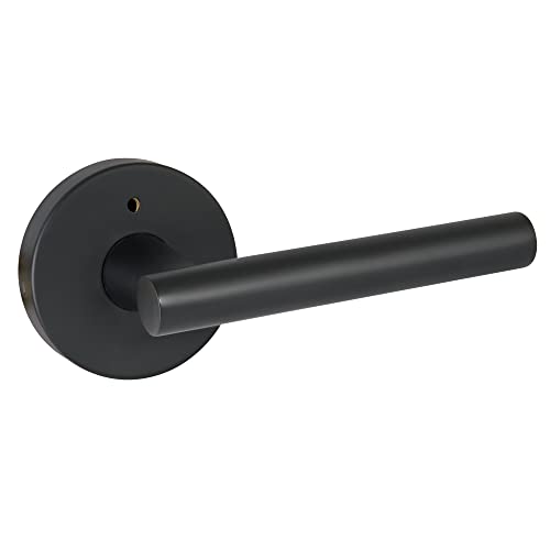 Image of Design House Eastport Privacy Door Lever, Matte Black