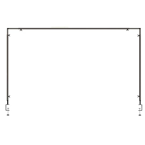 Support de tige de table réglable 100 pouces avec pinces pour arche noir