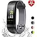 LETSCOM Fitness Tracker Color Screen, IP68 Waterproof Activity Tracker with Heart Rate Monitor, Sleep Monitor, Step Counter, Calorie Counter, Smart Pedometer Watch for Men Women Kids