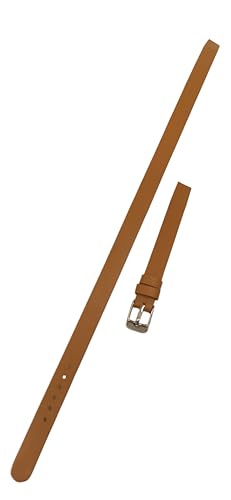 RVC Bracelet montre double tour pour montre avec les anses soudées-Disponible en 12 et 14mm (Boucle dorée, 12mm)