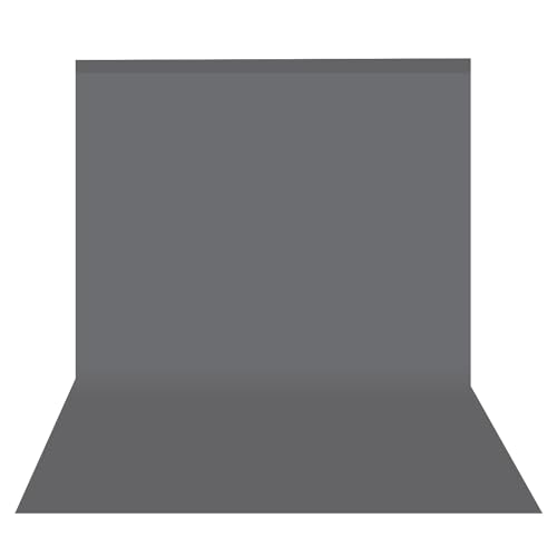 Image of HomeArt 8x14 Feet Grey Screen Backdrop for Photography, Chroma Key Virtual Grey Background Sheet for Photography Zoom Meeting, Cloth Curtain for Video Studio Streaming Gaming Photoshoot