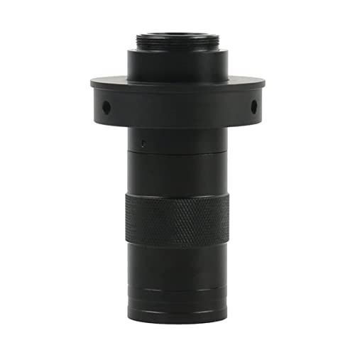 顕微鏡キット 130X 調整可能なビデオ単眼ズーム C CS マウント顕微鏡補助接眼レンズ工業用ラボ HDMI VGA 顕微鏡カメラ 顕微鏡レンズアダプター(New 50mm 130X)