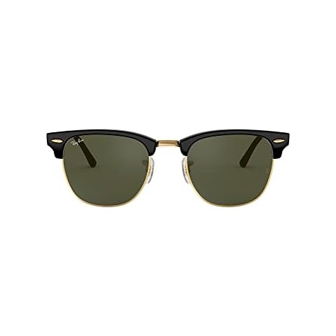 Ray-Ban Clubmaster Rectangular Sunglasses in Black Cover
