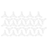 FUTUREORYY Conector de Toldo para Carpa Dosel 8 Mm Plástico Blanco 25 Piezas, Accesorios para Tienda de Campaña, Herrajes para Toldos y Repuestos para Carpas de Exterior, Montaje Fácil