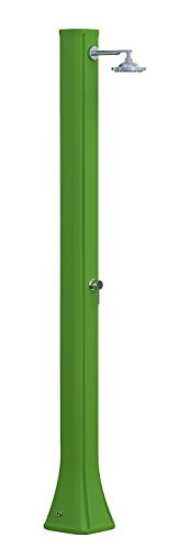 Arkema F600/6018 Big Happy Five Verde Ducha Solar De Polietileno Hd Resistente A Los Rayos Uv, La Sal Y La Cal, Ideal En Ambientes Marinos Con Mucho Viento