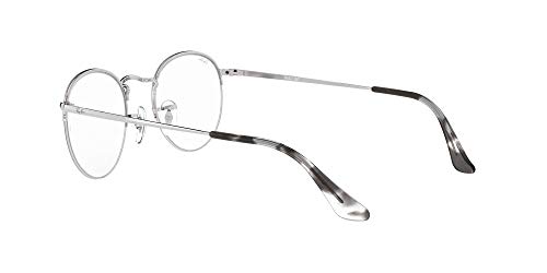 Armações de óculos de prescrição Ray-Ban RX3947V Round Gaze, lente prata/demo, 51 mm