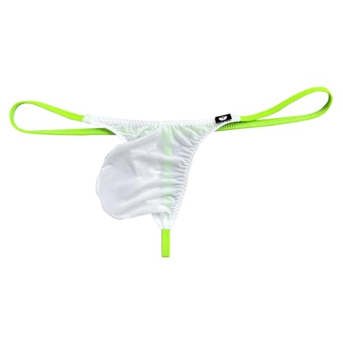 Gogobear Men's Ice Silk Thong T-Back Bulge Pouch Panties Underpants Low Rise Stretch Underwear3