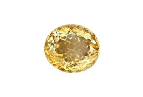 Citrine naturelle de 3,15 carats jaune clair Sunhela pour bague et pendentif